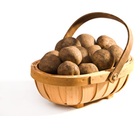 Potatoes in Trug